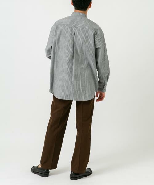 URBAN RESEARCH ROSSO / アーバンリサーチ ロッソ シャツ・ブラウス | ストライプバンドカラーリラックスシャツ | 詳細5