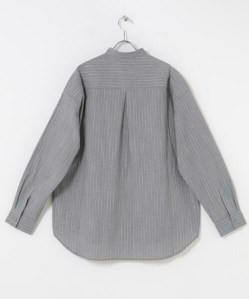 URBAN RESEARCH ROSSO / アーバンリサーチ ロッソ シャツ・ブラウス | ストライプバンドカラーリラックスシャツ | 詳細8
