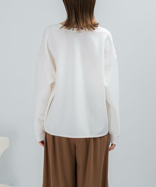 URBAN RESEARCH ROSSO / アーバンリサーチ ロッソ Tシャツ | Vネックジョーゼットプルオーバー | 詳細4