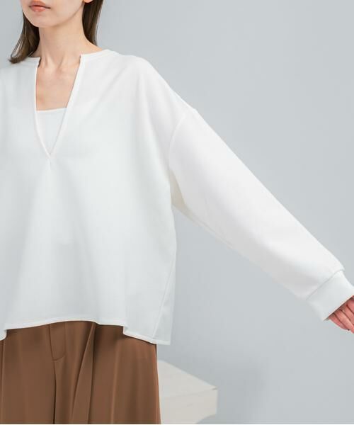 URBAN RESEARCH ROSSO / アーバンリサーチ ロッソ Tシャツ | Vネックジョーゼットプルオーバー | 詳細5