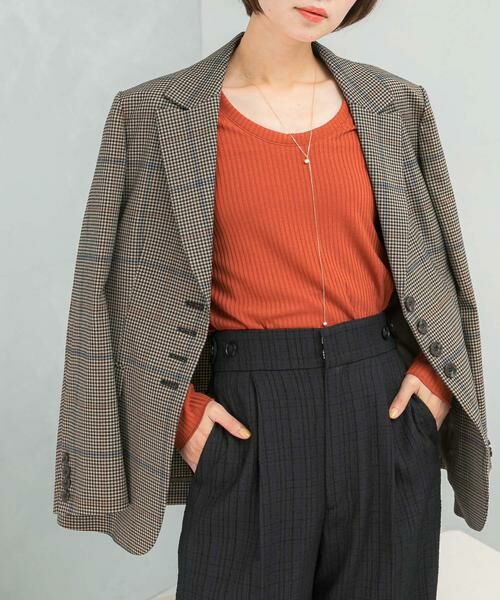 URBAN RESEARCH ROSSO / アーバンリサーチ ロッソ Tシャツ | Uネックリブプルオーバー | 詳細1