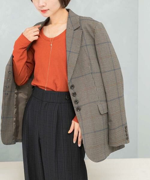 URBAN RESEARCH ROSSO/アーバンリサーチ ロッソ Uネックリブプルオーバー レッド FREE