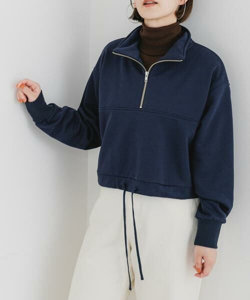 URBAN RESEARCH ROSSO / アーバンリサーチ ロッソ スウェット | F by ROSSO　ハーフジップスウェット | 詳細1