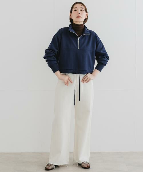 URBAN RESEARCH ROSSO / アーバンリサーチ ロッソ スウェット | F by ROSSO　ハーフジップスウェット | 詳細4