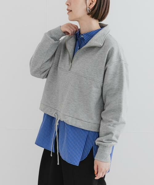 URBAN RESEARCH ROSSO / アーバンリサーチ ロッソ スウェット | F by ROSSO　ハーフジップスウェット | 詳細11