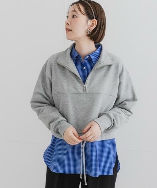 URBAN RESEARCH ROSSO / アーバンリサーチ ロッソ スウェット | F by ROSSO　ハーフジップスウェット | 詳細13