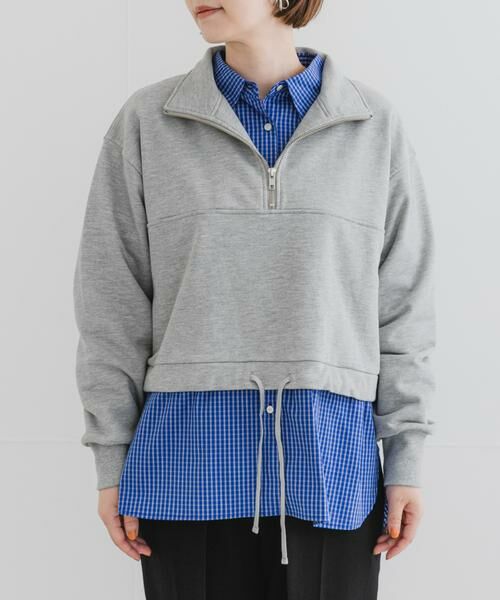 URBAN RESEARCH ROSSO / アーバンリサーチ ロッソ スウェット | F by ROSSO　ハーフジップスウェット | 詳細15