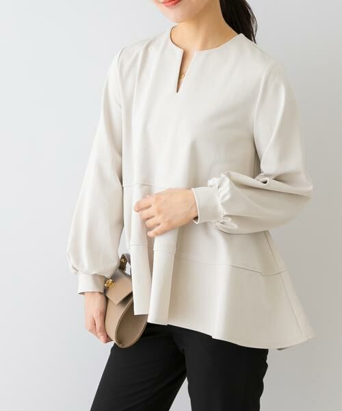 URBAN RESEARCH ROSSO / アーバンリサーチ ロッソ Tシャツ | F by ROSSO　ペプラムカットプルオーバー | 詳細1