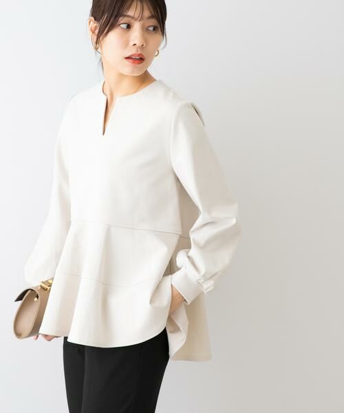 URBAN RESEARCH ROSSO / アーバンリサーチ ロッソ Tシャツ | F by ROSSO　ペプラムカットプルオーバー | 詳細2