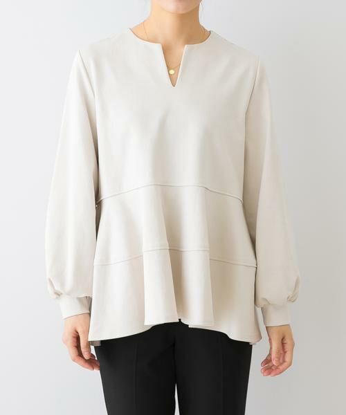 URBAN RESEARCH ROSSO / アーバンリサーチ ロッソ Tシャツ | F by ROSSO　ペプラムカットプルオーバー | 詳細7