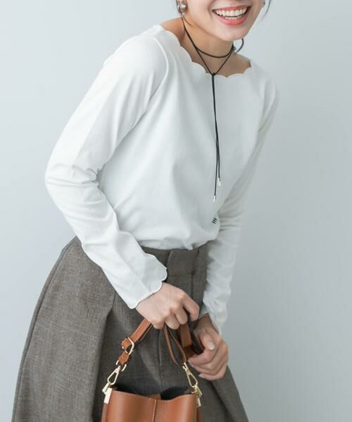 URBAN RESEARCH ROSSO / アーバンリサーチ ロッソ Tシャツ | F by ROSSO　スカラッププルオーバー | 詳細1