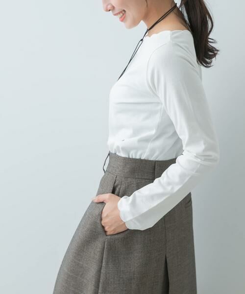 URBAN RESEARCH ROSSO / アーバンリサーチ ロッソ Tシャツ | F by ROSSO　スカラッププルオーバー | 詳細2