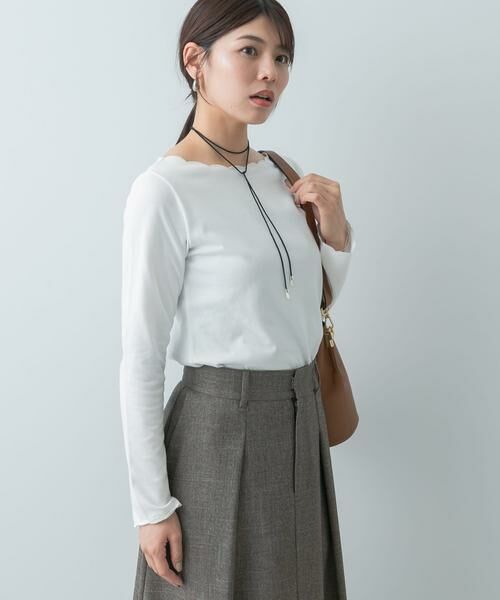 URBAN RESEARCH ROSSO / アーバンリサーチ ロッソ Tシャツ | F by ROSSO　スカラッププルオーバー | 詳細5