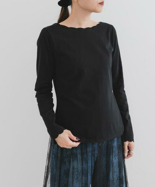 URBAN RESEARCH ROSSO / アーバンリサーチ ロッソ Tシャツ | F by ROSSO　スカラッププルオーバー | 詳細14