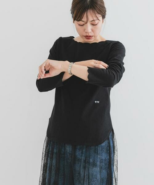 URBAN RESEARCH ROSSO / アーバンリサーチ ロッソ Tシャツ | F by ROSSO　スカラッププルオーバー | 詳細15