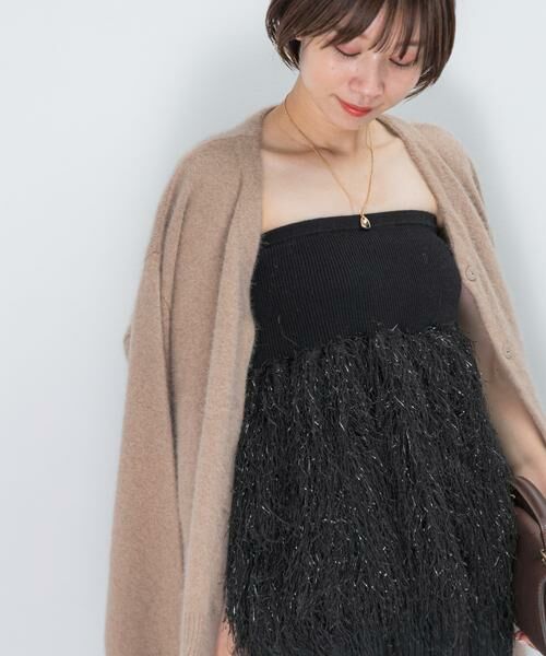 URBAN RESEARCH ROSSO / アーバンリサーチ ロッソ ニット・セーター | フェザーフリンジニットビスチェ | 詳細6