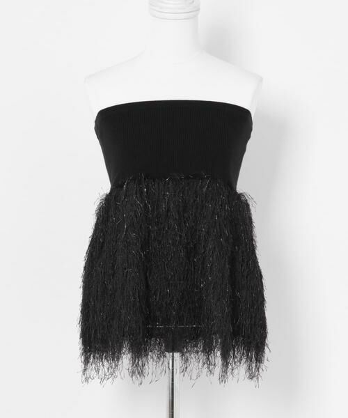 URBAN RESEARCH ROSSO / アーバンリサーチ ロッソ ニット・セーター | フェザーフリンジニットビスチェ | 詳細16