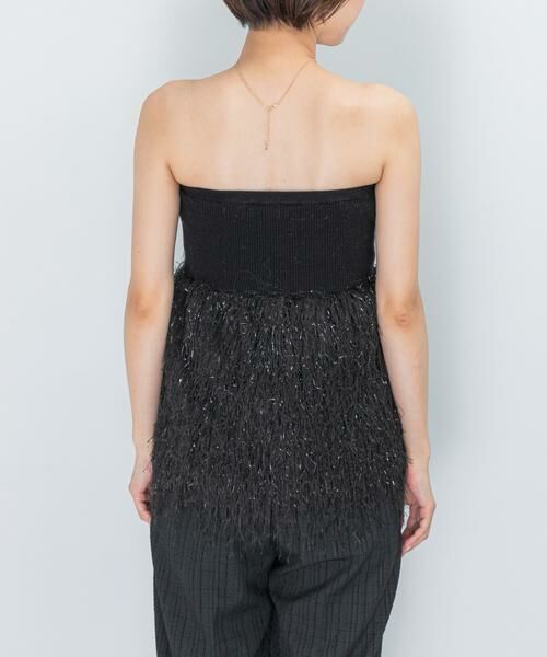 URBAN RESEARCH ROSSO / アーバンリサーチ ロッソ ニット・セーター | フェザーフリンジニットビスチェ | 詳細12