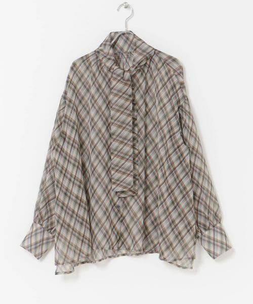 URBAN RESEARCH ROSSO / アーバンリサーチ ロッソ シャツ・ブラウス | チェックボウタイボリュームブラウス | 詳細11