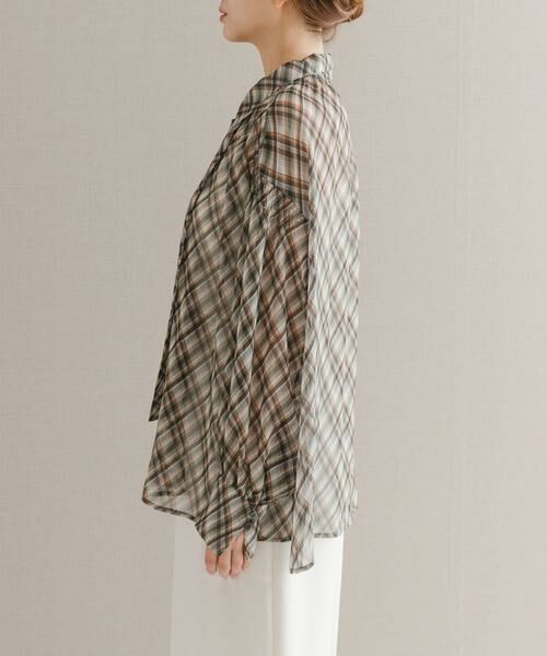 URBAN RESEARCH ROSSO / アーバンリサーチ ロッソ シャツ・ブラウス | チェックボウタイボリュームブラウス | 詳細6