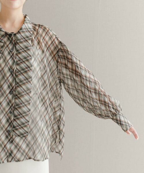 URBAN RESEARCH ROSSO / アーバンリサーチ ロッソ シャツ・ブラウス | チェックボウタイボリュームブラウス | 詳細9