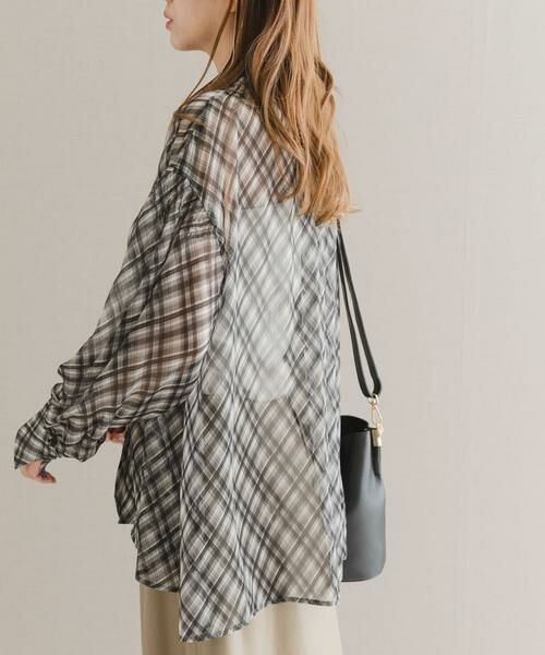 URBAN RESEARCH ROSSO / アーバンリサーチ ロッソ シャツ・ブラウス | チェックボウタイボリュームブラウス | 詳細17