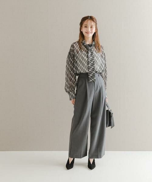 URBAN RESEARCH ROSSO / アーバンリサーチ ロッソ シャツ・ブラウス | チェックボウタイボリュームブラウス | 詳細22