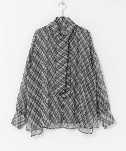 URBAN RESEARCH ROSSO / アーバンリサーチ ロッソ シャツ・ブラウス | チェックボウタイボリュームブラウス | 詳細23
