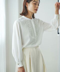 URBAN RESEARCH ROSSO / アーバンリサーチ ロッソ シャツ・ブラウス | ウォッシャブルフラワー刺繍レースブラウス