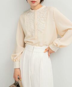 URBAN RESEARCH ROSSO / アーバンリサーチ ロッソ シャツ・ブラウス | ウォッシャブルフラワー刺繍レースブラウス