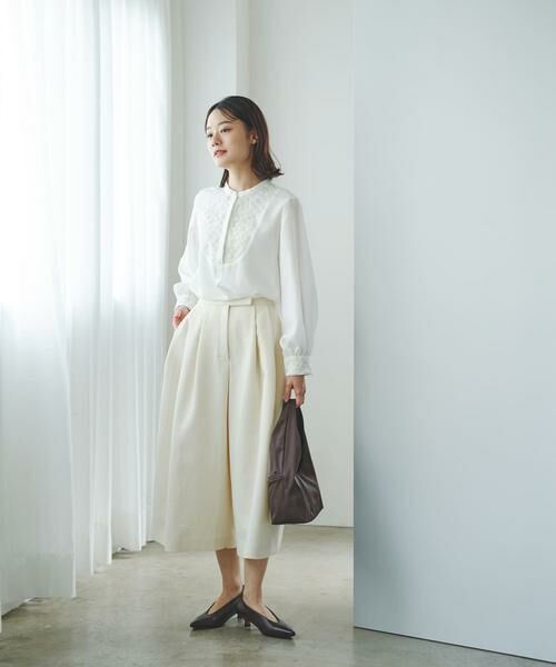 URBAN RESEARCH ROSSO / アーバンリサーチ ロッソ シャツ・ブラウス | ウォッシャブルフラワー刺繍レースブラウス | 詳細2