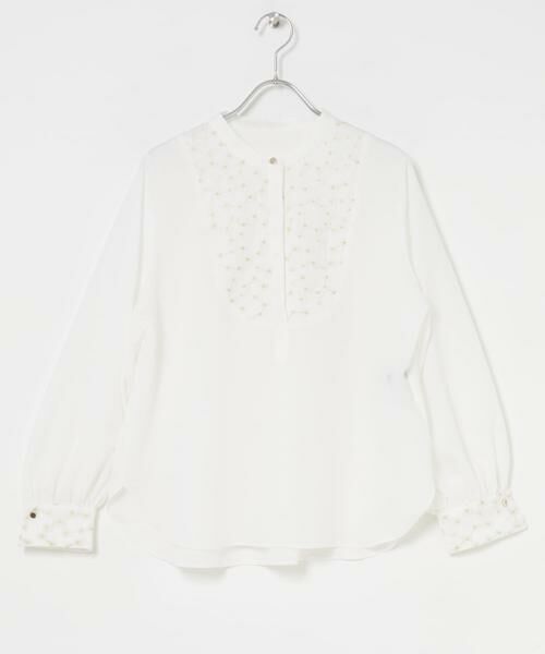 URBAN RESEARCH ROSSO / アーバンリサーチ ロッソ シャツ・ブラウス | ウォッシャブルフラワー刺繍レースブラウス | 詳細8