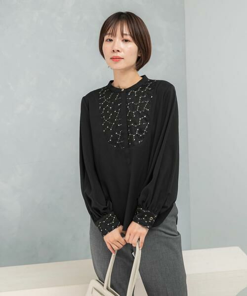 URBAN RESEARCH ROSSO / アーバンリサーチ ロッソ シャツ・ブラウス | ウォッシャブルフラワー刺繍レースブラウス | 詳細10