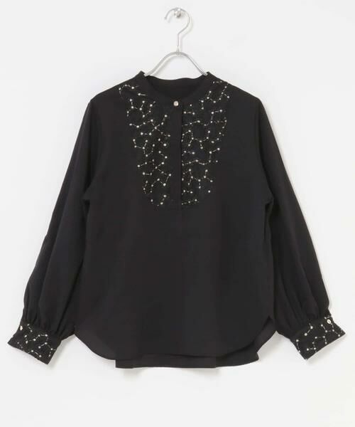 URBAN RESEARCH ROSSO / アーバンリサーチ ロッソ シャツ・ブラウス | ウォッシャブルフラワー刺繍レースブラウス | 詳細12