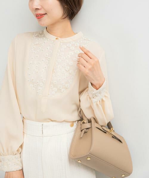 URBAN RESEARCH ROSSO / アーバンリサーチ ロッソ シャツ・ブラウス | ウォッシャブルフラワー刺繍レースブラウス | 詳細14