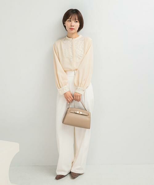 URBAN RESEARCH ROSSO / アーバンリサーチ ロッソ シャツ・ブラウス | ウォッシャブルフラワー刺繍レースブラウス | 詳細16