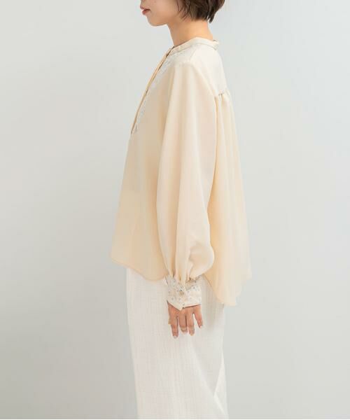 URBAN RESEARCH ROSSO / アーバンリサーチ ロッソ シャツ・ブラウス | ウォッシャブルフラワー刺繍レースブラウス | 詳細18