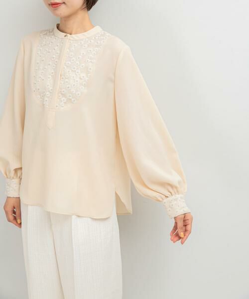 URBAN RESEARCH ROSSO / アーバンリサーチ ロッソ シャツ・ブラウス | ウォッシャブルフラワー刺繍レースブラウス | 詳細21
