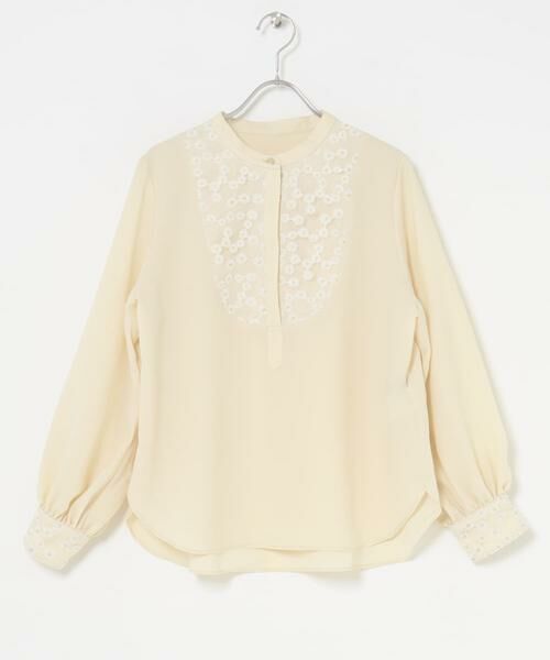 URBAN RESEARCH ROSSO / アーバンリサーチ ロッソ シャツ・ブラウス | ウォッシャブルフラワー刺繍レースブラウス | 詳細22