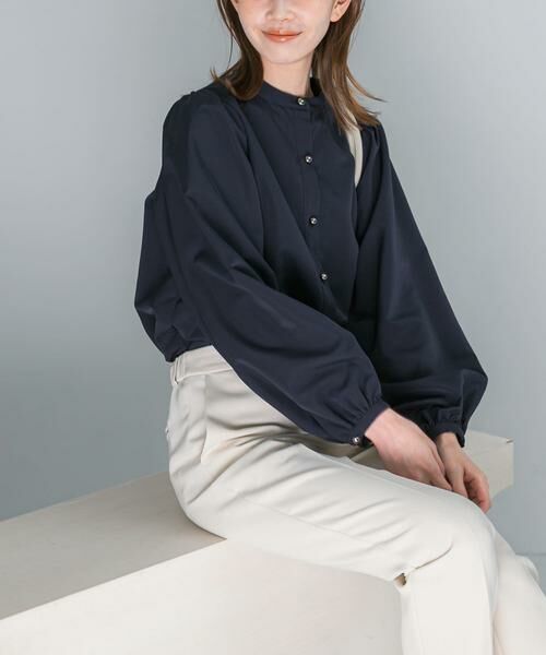 URBAN RESEARCH ROSSO / アーバンリサーチ ロッソ シャツ・ブラウス | バンドカラーボリュームシャツブラウス | 詳細1