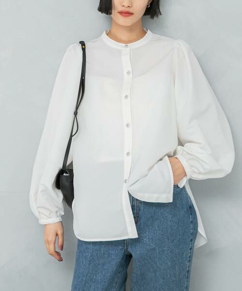 URBAN RESEARCH ROSSO / アーバンリサーチ ロッソ シャツ・ブラウス | バンドカラーボリュームシャツブラウス | 詳細11