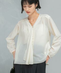 URBAN RESEARCH ROSSO / アーバンリサーチ ロッソ シャツ・ブラウス | ウォッシャブルVネックフレアブラウス