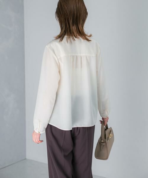 URBAN RESEARCH ROSSO / アーバンリサーチ ロッソ シャツ・ブラウス | ウォッシャブルVネックフレアブラウス | 詳細6