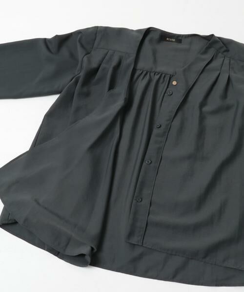 URBAN RESEARCH ROSSO / アーバンリサーチ ロッソ シャツ・ブラウス | ウォッシャブルVネックフレアブラウス | 詳細20