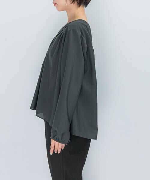 URBAN RESEARCH ROSSO / アーバンリサーチ ロッソ シャツ・ブラウス | ウォッシャブルVネックフレアブラウス | 詳細16