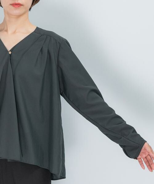 URBAN RESEARCH ROSSO / アーバンリサーチ ロッソ シャツ・ブラウス | ウォッシャブルVネックフレアブラウス | 詳細18