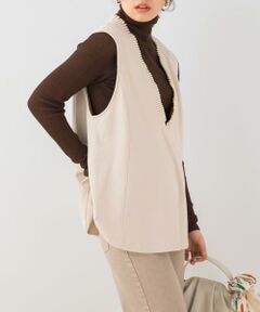 URBAN RESEARCH ROSSO / アーバンリサーチ ロッソ ベスト | F by ROSSO　プリーツデザインジレ