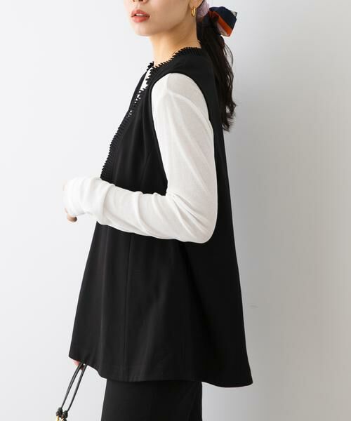 URBAN RESEARCH ROSSO / アーバンリサーチ ロッソ ベスト | F by ROSSO　プリーツデザインジレ | 詳細1