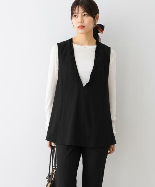 URBAN RESEARCH ROSSO / アーバンリサーチ ロッソ ベスト | F by ROSSO　プリーツデザインジレ | 詳細2