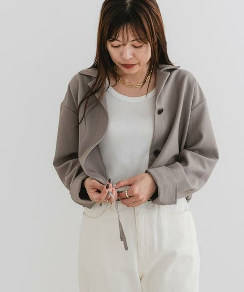 URBAN RESEARCH ROSSO / アーバンリサーチ ロッソ その他アウター | F by ROSSO　オープンカラーシャツジャケット | 詳細5